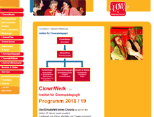 Tablet Screenshot of clownpaedagogik.de